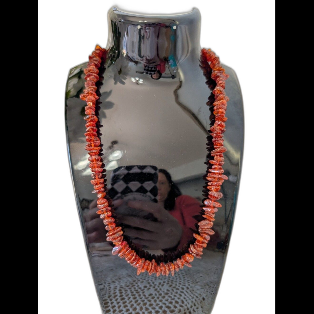 Handmade Amber Chip Necklace